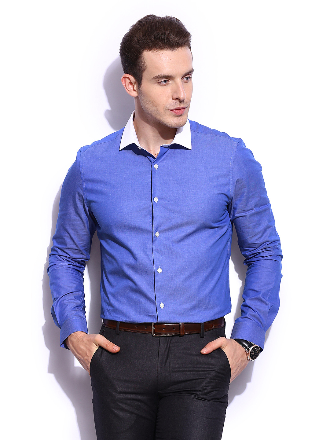 Blue Tailored Fit Shirt